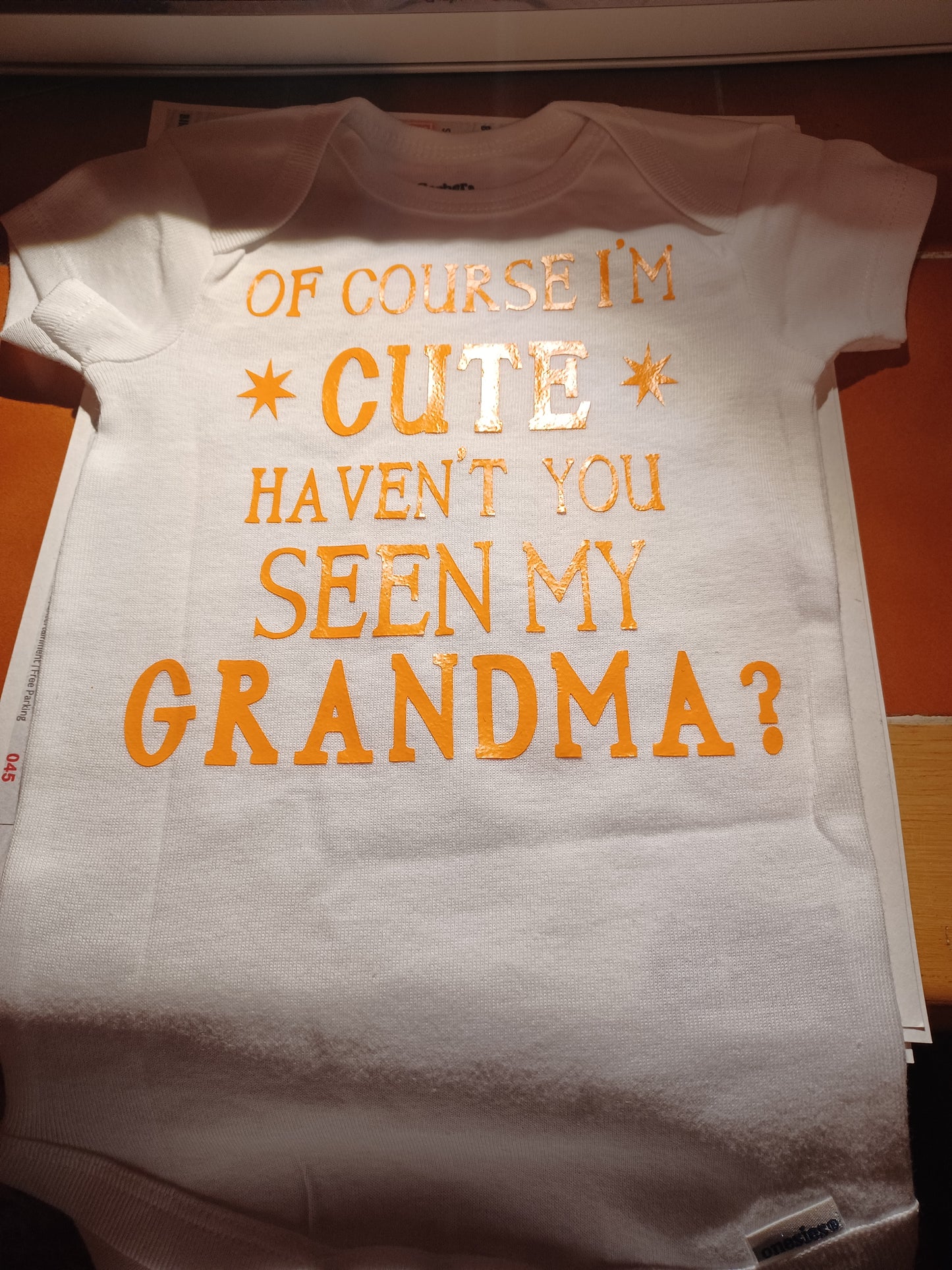 Cute Grandma Onesie 3-6 Months